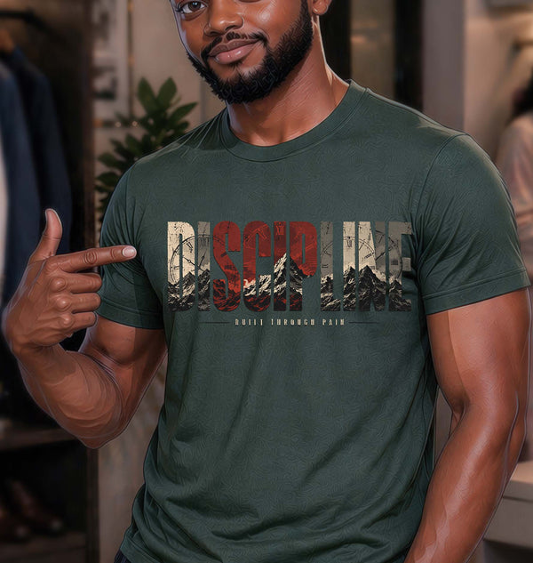 Discipline – Built Through Pain Premium DTF Transfer